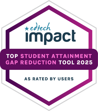 Award: Top Student Attainment Gap Reduction Tool 2025.