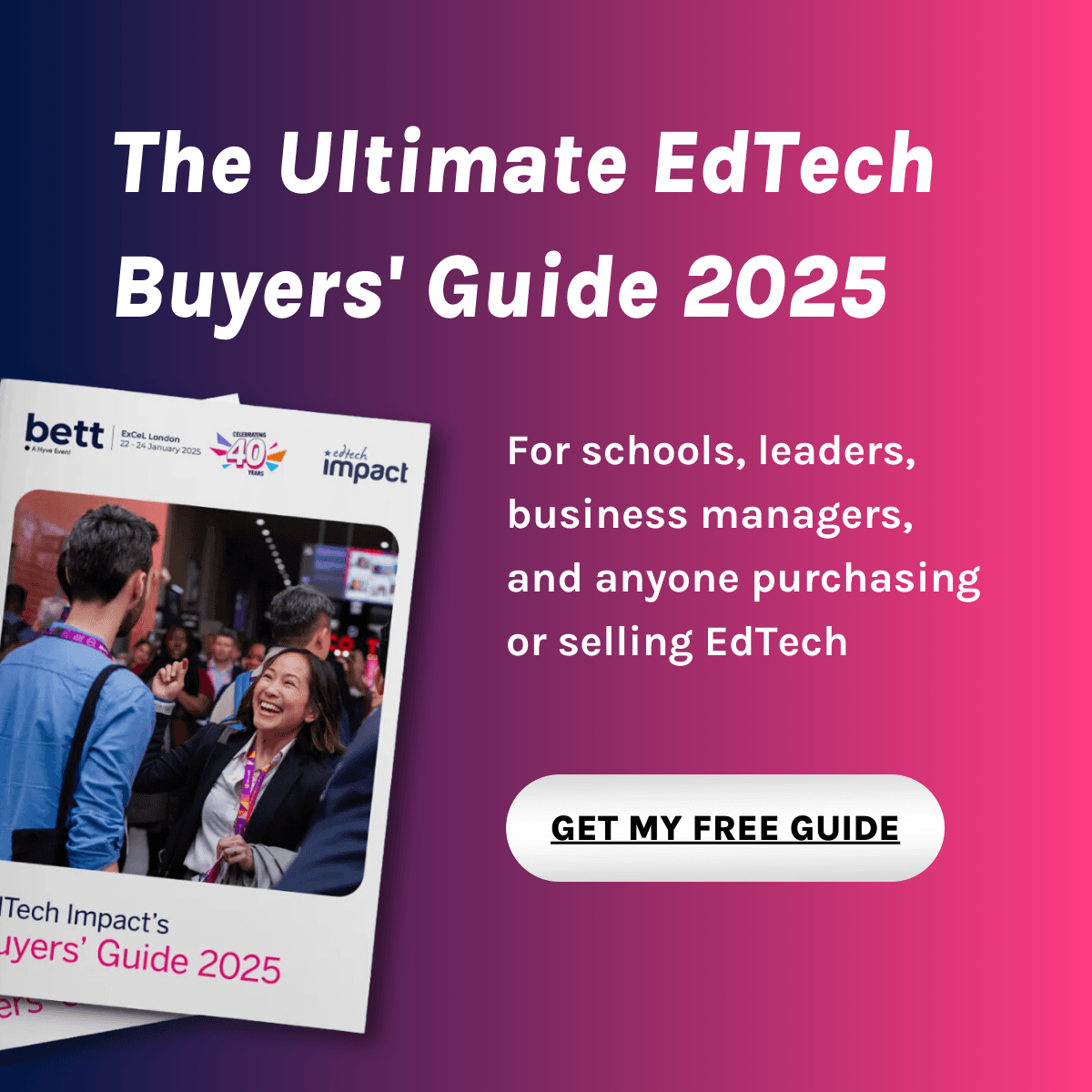 Promotional banner - EdTech Impact's Buyers Guide 2025'